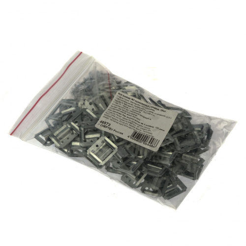 Кляймер №3, оцинкованный с гвоздями, 100 шт Сибртех купить в Москве с доставкой по всей России | ProtosMarket.ru