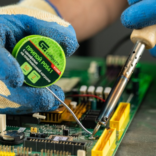 Припой с канифолью, D 2 мм, 50 г, POS61, на пластмассовой катушке Сибртех купить в Москве с доставкой по всей России | ProtosMarket.ru