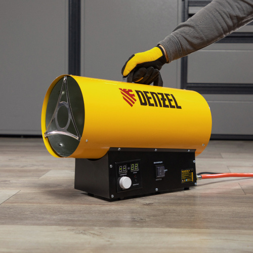 Газовая тепловая пушка GHG-15i, 15 кВт, цифровой термостат, пропан-бутан Denzel купить в Москве с доставкой по всей России | ProtosMarket.ru