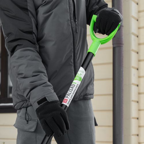 Лопата для уборки снега, поликарбонат, 460х400х1370 мм, стальной черенок, BASE Palisad купить в Москве с доставкой по всей России | ProtosMarket.ru