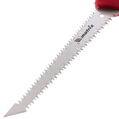 Ножовка по гипсокартону, 180 мм, две рабочие кромки полотна, двухкомпонентная рукоятка Matrix купить в Москве с доставкой по всей России | ProtosMarket.ru