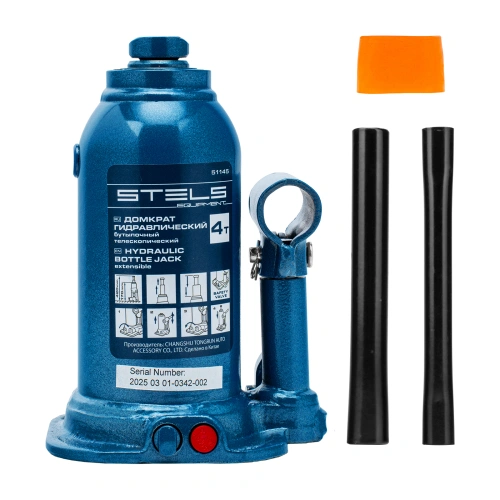 Домкрат гидравлический бутылочный телескопический, 4 т, подъем 170-420 мм Stels купить в Москве с доставкой по всей России | ProtosMarket.ru