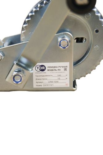 Лебедка ручная TOR ЛН-1200 (LHW) г/п 0,5 т длина троса 10 м купить в Москве с доставкой по всей России | ProtosMarket.ru