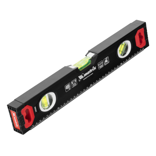 Уровень алюминиевый, усиленный, фрезерованный, 3 глазка, 400 мм Matrix купить в Москве с доставкой по всей России | ProtosMarket.ru