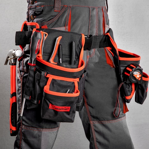 Сумка-пояс двойная, 20 карманов, держатель для молотка Matrix купить в Москве с доставкой по всей России | ProtosMarket.ru