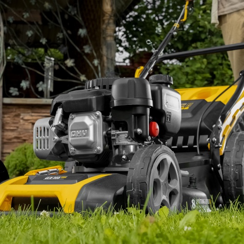 Газонокосилка бензиновая GLR-460SP-ZS, 149 см3, ширина 46 см, привод, травосборник 65 л Denzel купить в Москве с доставкой по всей России | ProtosMarket.ru