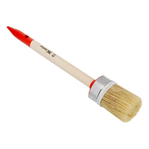 Кисть круглая, Профи №10 (40 мм) натуральная щетина, деревянная ручка MTX купить в Москве с доставкой по всей России | ProtosMarket.ru