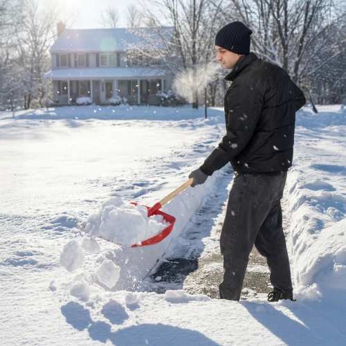 Лопата для уборки снега пластиковая, красная, 420 х 425 мм, без черенка, Сибртех купить в Москве с доставкой по всей России | ProtosMarket.ru