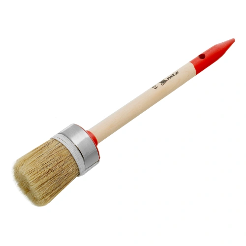 Кисть круглая, Профи №10 (40 мм) натуральная щетина, деревянная ручка MTX купить в Москве с доставкой по всей России | ProtosMarket.ru