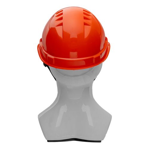 Каска защитная из ударопрочной пластмассы, оранжевая Сибртех купить в Москве с доставкой по всей России | ProtosMarket.ru