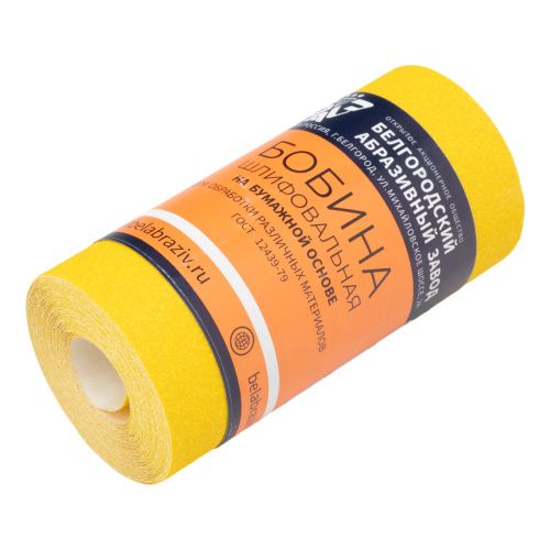 Шкурка на бумажной основе, LP41C, зернистость Р 80, мини-рулон 115 мм х 5 м, "БАЗ" купить в Москве с доставкой по всей России | ProtosMarket.ru