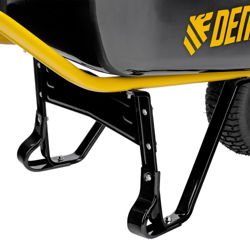 Тачка строительная, усиленная, объем 130 л, 230 кг, колесо 15х6.00-6 Denzel купить в Москве с доставкой по всей России | ProtosMarket.ru