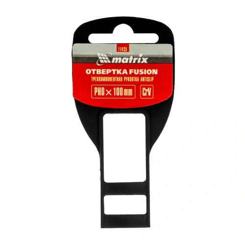 Отвертка Fusion, PH0 х 100 мм, CrV, трехкомпонентная рукоятка "Anti slip" Matrix купить в Москве с доставкой по всей России | ProtosMarket.ru