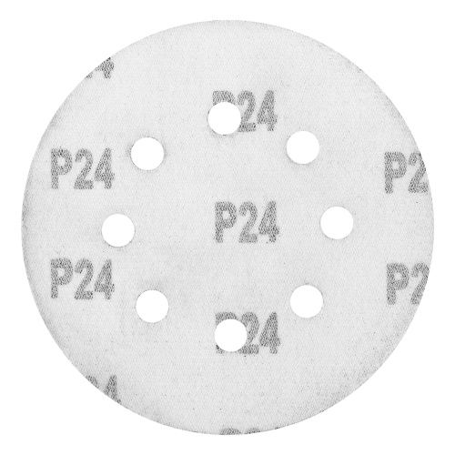 Круг абразивный на ворсовой подложке под "липучку", перфорированный, P 24, 125 мм, 5 шт Matrix купить в Москве с доставкой по всей России | ProtosMarket.ru