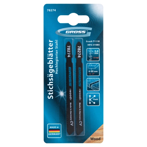 Полотна для электролобзика  по дереву, 2 шт, ( 31085-T111B ) Gross купить в Москве с доставкой по всей России | ProtosMarket.ru