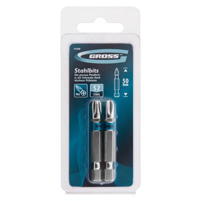 Бита РН3 х 50, сталь S2, 2 шт. Gross купить в Москве с доставкой по всей России | ProtosMarket.ru