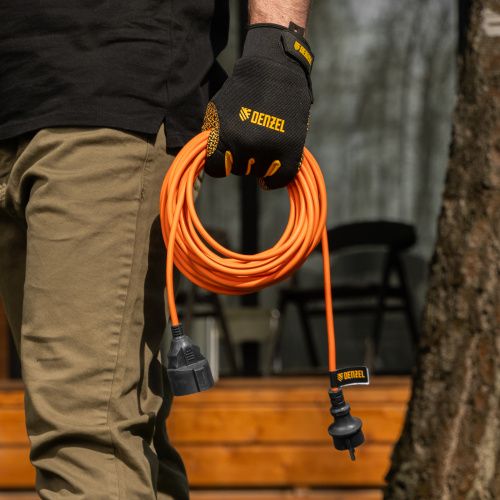 Удлинитель-шнур силовой Garden Series, б/з, ПВС, 10м, 1 розетка, 2 x 1,5 мм, Denzel купить в Москве с доставкой по всей России | ProtosMarket.ru