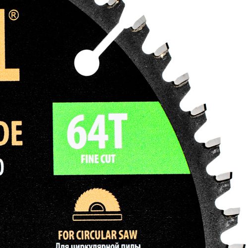 Пильный диск по алюминию ф185 х 20 мм, 64 зубьев Denzel купить в Москве с доставкой по всей России | ProtosMarket.ru