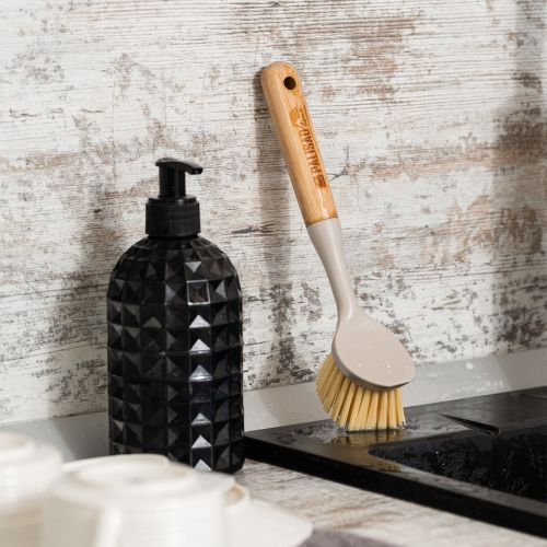 Щетка для посуды круглая d 60х230 мм, бамбуковая рукоятка, Home Palisad купить в Москве с доставкой по всей России | ProtosMarket.ru