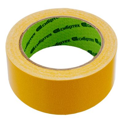 Лента клейкая двусторонняя, 50 мм х 10 м, на полипропиленовой основе Сибртех купить в Москве с доставкой по всей России | ProtosMarket.ru