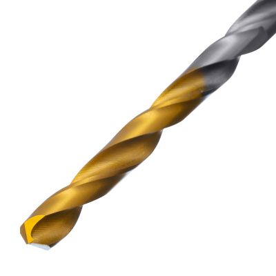 Сверло спиральное по металлу 4 x 75 мм, Р6М5, Golden Tip  Denzel купить в Москве с доставкой по всей России | ProtosMarket.ru