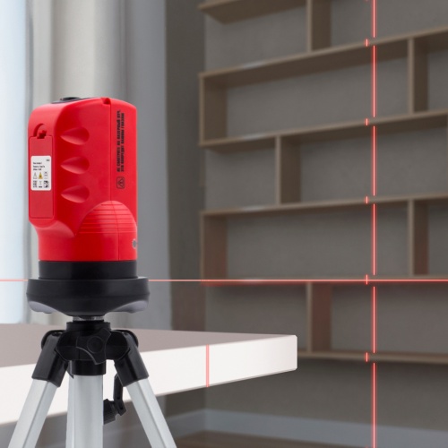 Уровень лазерный, 100 мм, штатив 1260 мм, самовыравнивающийся Matrix купить в Москве с доставкой по всей России | ProtosMarket.ru