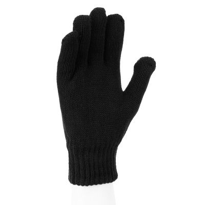 Перчатки трикотажные, акрил, двойные, черный, двойная манжета Сибртех купить в Москве с доставкой по всей России | ProtosMarket.ru