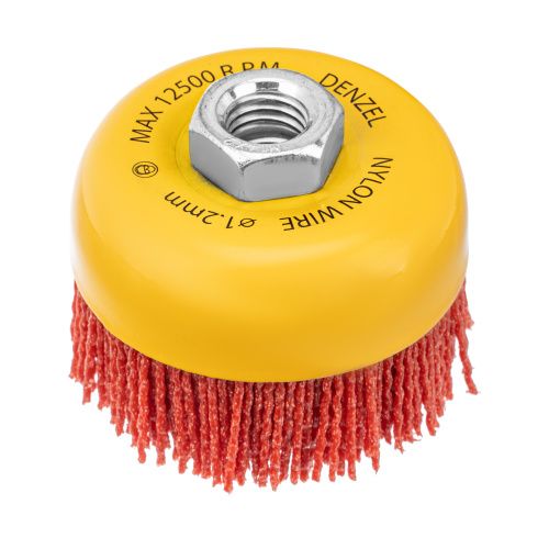 Щетка для УШМ, 75 мм, Чашка, нейлоновая щетина, М14 Denzel купить в Москве с доставкой по всей России | ProtosMarket.ru