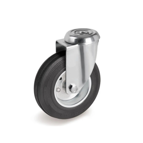 Колесо поворотное SCh 55 125 мм резина под болт РФ купить в Москве с доставкой по всей России | ProtosMarket.ru