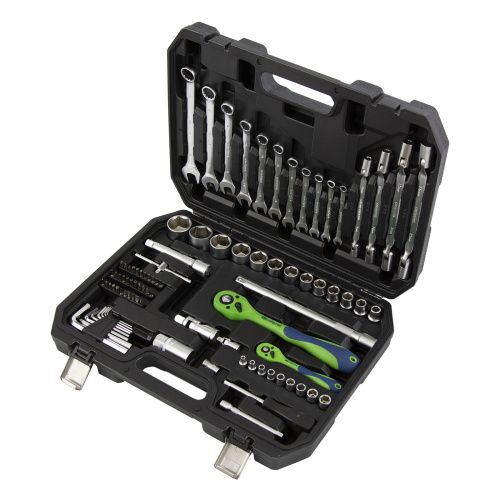 Набор инструментов 89 предметов, CrV 1/2", 1/4" Сибртех купить в Москве с доставкой по всей России | ProtosMarket.ru