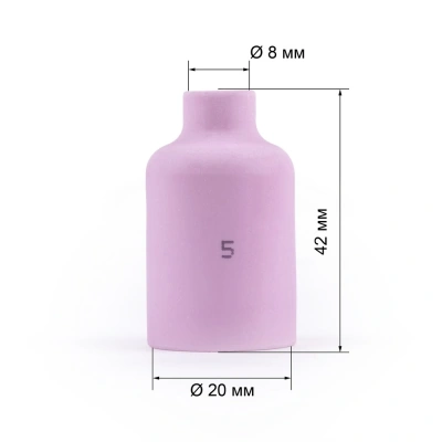 Varteg Сопло керам. 8,0мм № 5 газ.линза (701.0421/ТС0032, 42мм, пр-во FoxWeld/КНР) купить в Москве с доставкой по всей России | ProtosMarket.ru