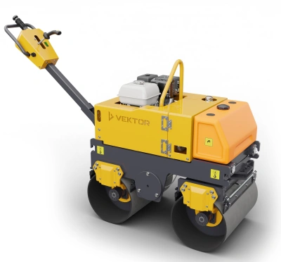Виброкаток ручной двухвальцовый Vektor VRDR-800C купить в Москве с доставкой по всей России | ProtosMarket.ru