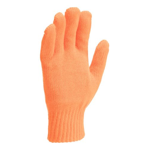 Перчатки трикотажные, акрил, двойные, оранжевый, двойная манжета Сибртех купить в Москве с доставкой по всей России | ProtosMarket.ru
