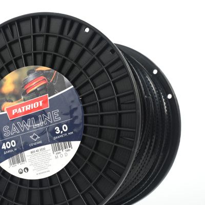 Леска Sawline D 3,0 мм L 400 м (квадрат, пилообразный профиль, черная) купить в Москве с доставкой по всей России | ProtosMarket.ru
