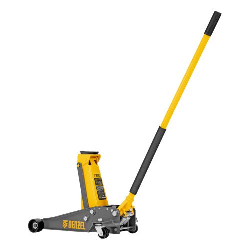 Домкрат гидравлический подкатной, 3 т, 125-470 мм, быстрый подъем, проф. Denzel купить в Москве с доставкой по всей России | ProtosMarket.ru