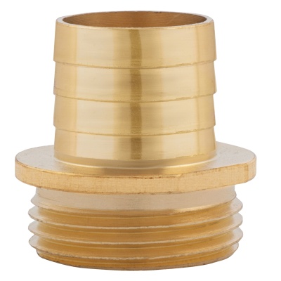 Штуцер для шланга 1" с наружной резьбой G1" Denzel купить в Москве с доставкой по всей России | ProtosMarket.ru