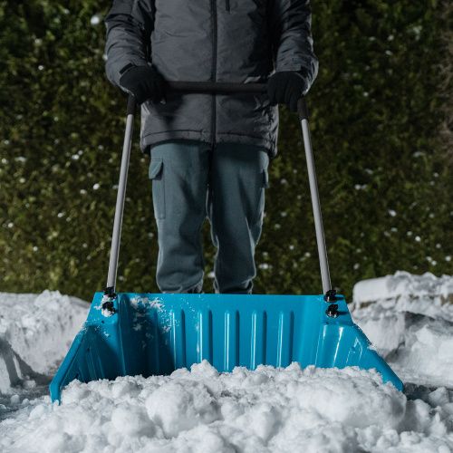 Скрепер-волокуша для уборки снега, полипропилен, колеса, 595х715х1445мм, рукоятка с ПВХ, LUXE Palisad купить в Москве с доставкой по всей России | ProtosMarket.ru