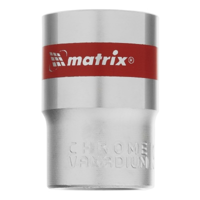 Головка торцевая, 19 мм, шестигранная, CrV, под квадрат 1/2, хромированная Matrix купить в Москве с доставкой по всей России | ProtosMarket.ru