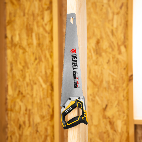 Ножовка по дереву, 450 мм, 11 TPI, зуб 3D, металлопластиковая рукоятка Denzel купить в Москве с доставкой по всей России | ProtosMarket.ru