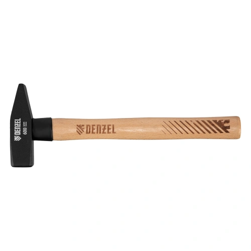 Молоток слесарный, 600 г, кованый квадратный боек, буковая рукоятка Denzel купить в Москве с доставкой по всей России | ProtosMarket.ru