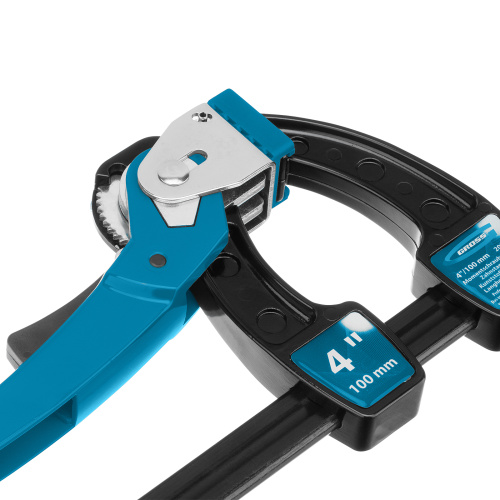 Струбцина реечная быстрозажимная 4, металлический корпус, рычажный храповой механизм, 100 мм Gross купить в Москве с доставкой по всей России | ProtosMarket.ru