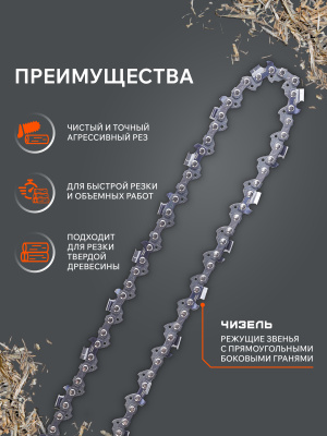 Цепь пильная PATRIOT 20BPE-64E (0,325quot;, 1,3 мм, 64 звена) купить в Москве с доставкой по всей России | ProtosMarket.ru