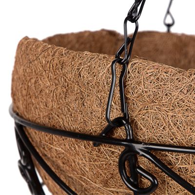 Кашпо подвесное с орнаментом, с кокосовой корзиной, диаметр 30 см Palisad купить в Москве с доставкой по всей России | ProtosMarket.ru