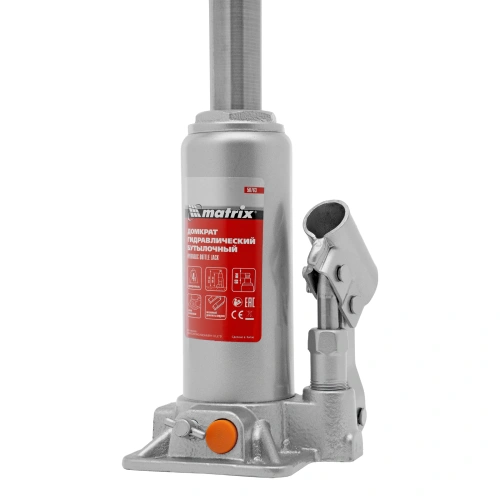 Домкрат гидравлический бутылочный, 4 т, h подъема 194-372 мм Matrix купить в Москве с доставкой по всей России | ProtosMarket.ru