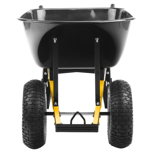 Тачка строительная, усиленная, объем 140 л, 250 кг, двухколесная, колесо 15х6.00-6// Denzel купить в Москве с доставкой по всей России | ProtosMarket.ru