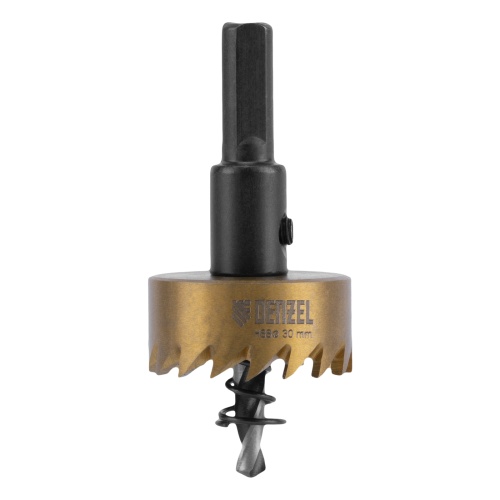 Коронка по металлу HSS, 30 мм, нитридтитановое покрытие Denzel купить в Москве с доставкой по всей России | ProtosMarket.ru