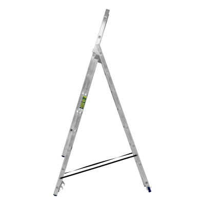 Лестница, 3 х 8 ступеней, алюминиевая, трехсекционная, Сибртех купить в Москве с доставкой по всей России | ProtosMarket.ru