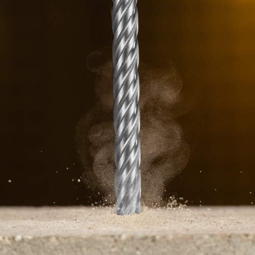 Бур по бетону, цельная крестовая пластина, 12x215 мм, SDS PLUS Denzel купить в Москве с доставкой по всей России | ProtosMarket.ru