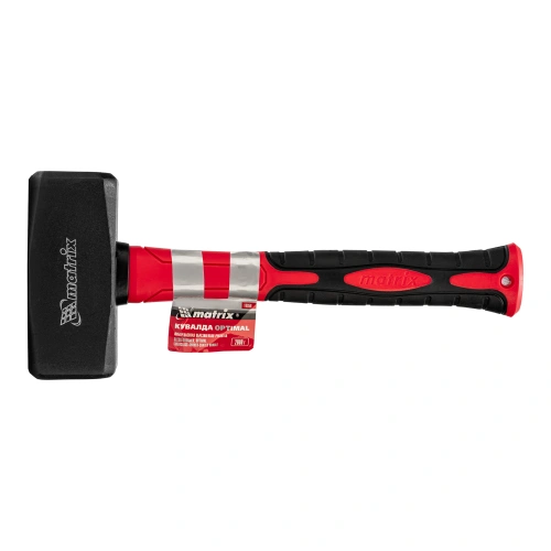 Кувалда optimal, 2000 г, фибергласовая обрезиненная рукоятка Matrix купить в Москве с доставкой по всей России | ProtosMarket.ru
