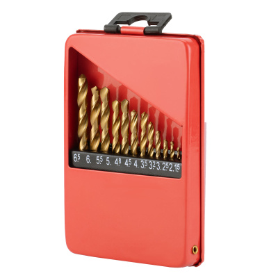 Набор нитридтитан. сверл по металлу, 1.5-6.5 мм (через 0.5 мм+3.2мм 4.8 мм) НSS 13 шт Matrix купить в Москве с доставкой по всей России | ProtosMarket.ru